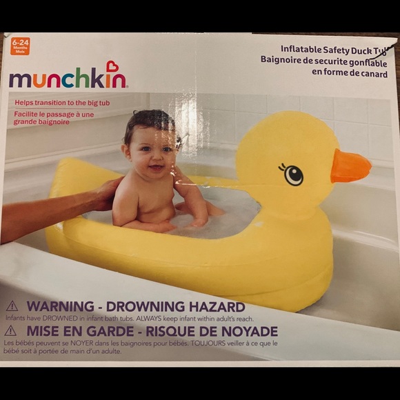 munchkin inflatable safety duck tub
